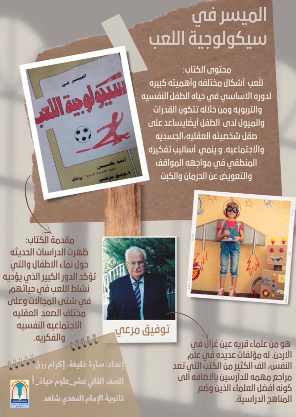 هويّة كتاب – الميسر في سيكولوجيّة اللعب.